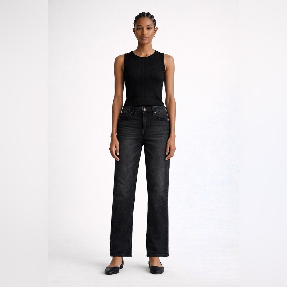 Judy Blue Straight Leg Jeans Size 11/30 Black Good Used Condition